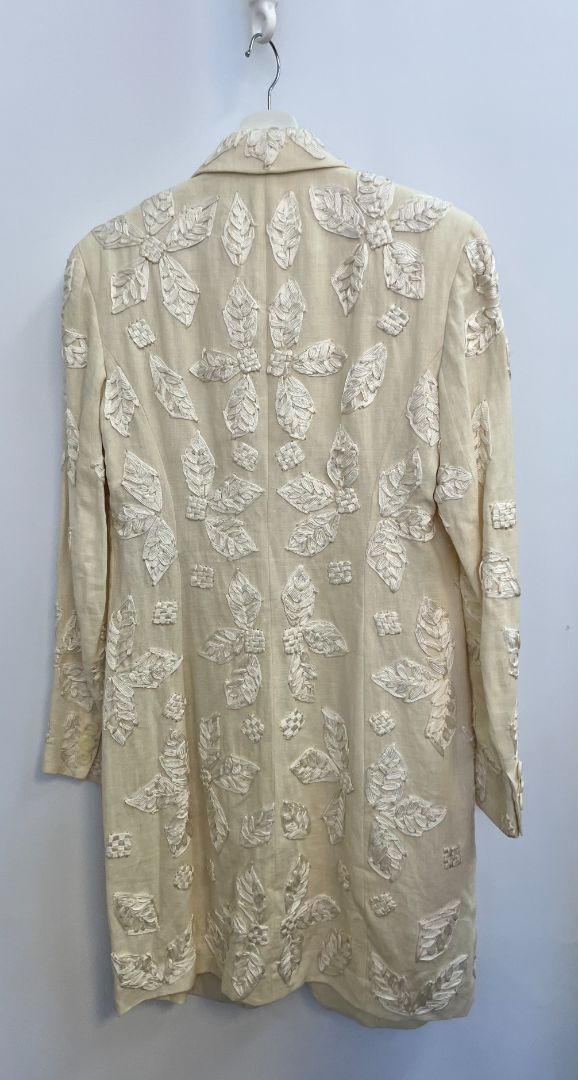 white Donna Karan blazer, 10