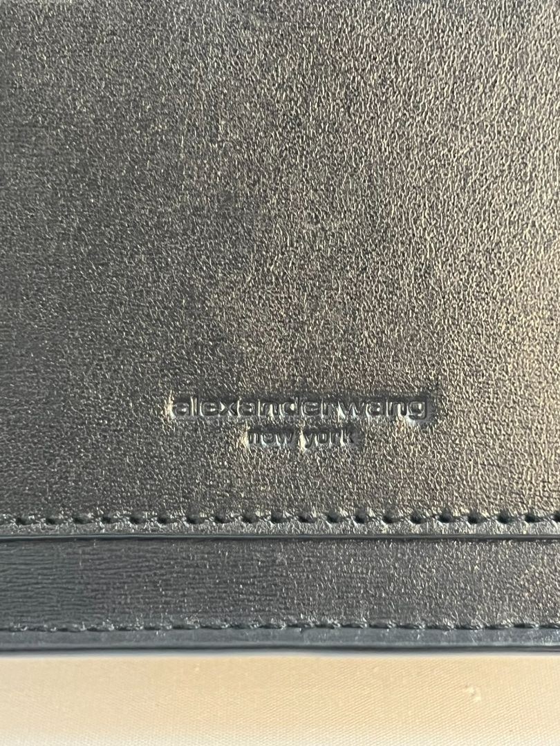 black and silver Alexander Wang 2 way cross body bag, small