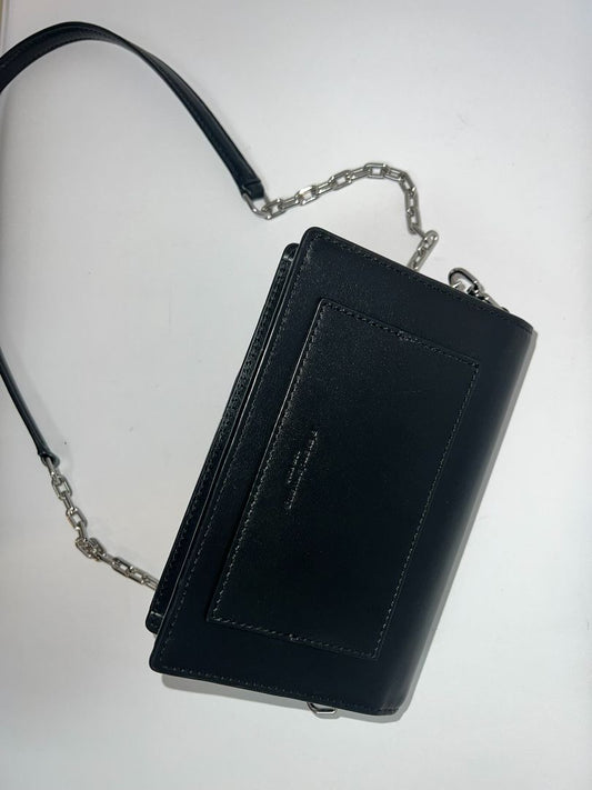 black and silver Alexander Wang 2 way cross body bag, small