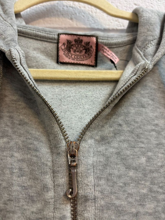 grey Juicy Couture zip up jacket, L