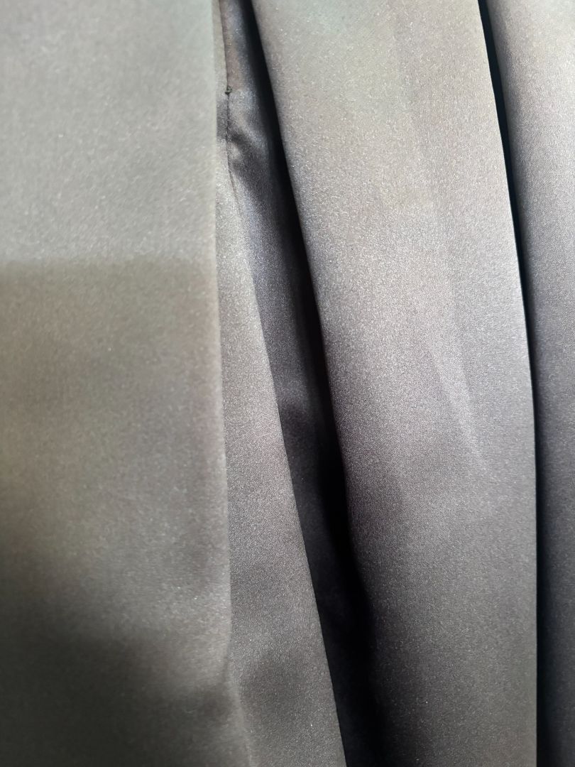 brown Vera Wang vintage mushroom brown satin tea length, 6