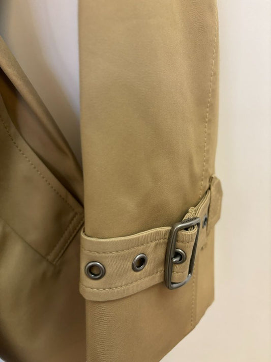 Tan Coach logo lined trench, s/m