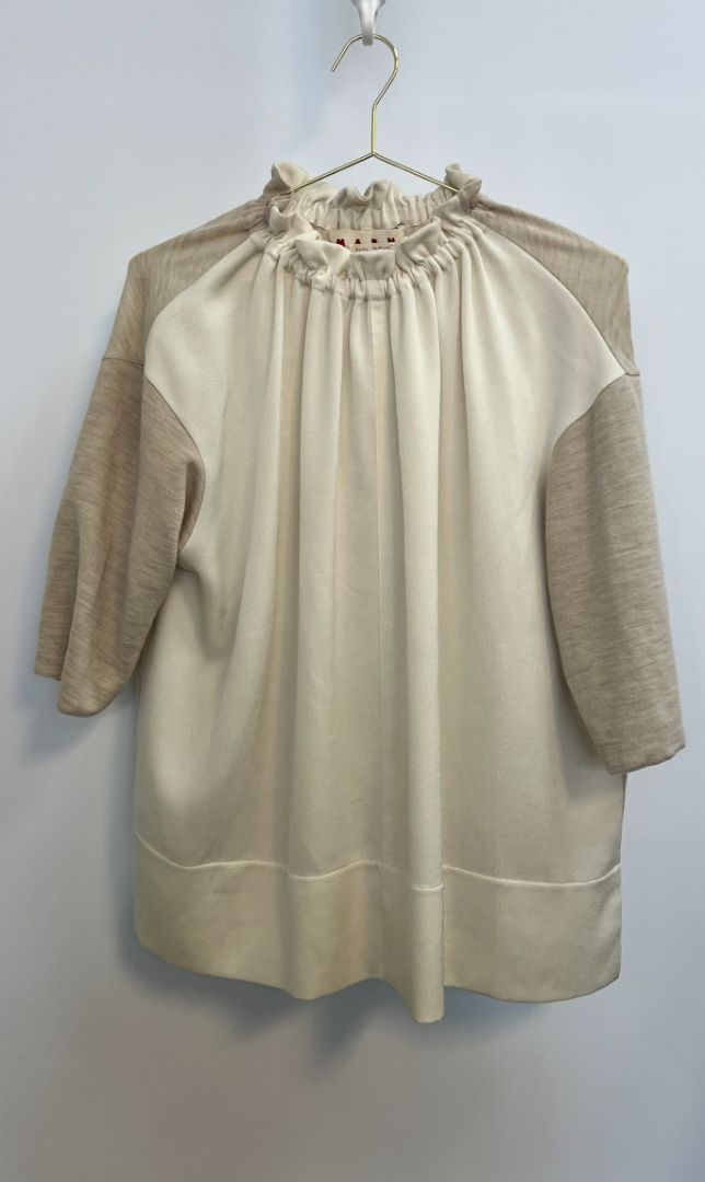 white Marni blouse, 46