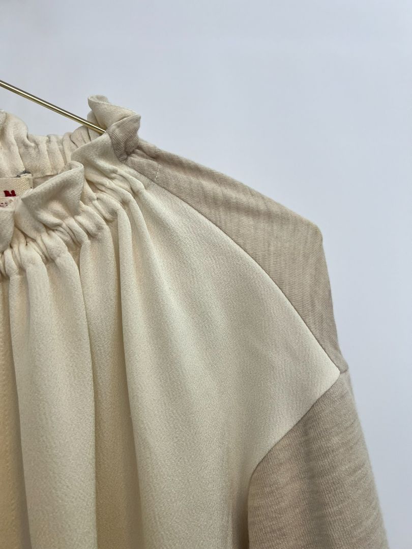 white Marni blouse, 46