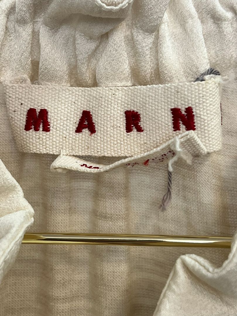 white Marni blouse, 46