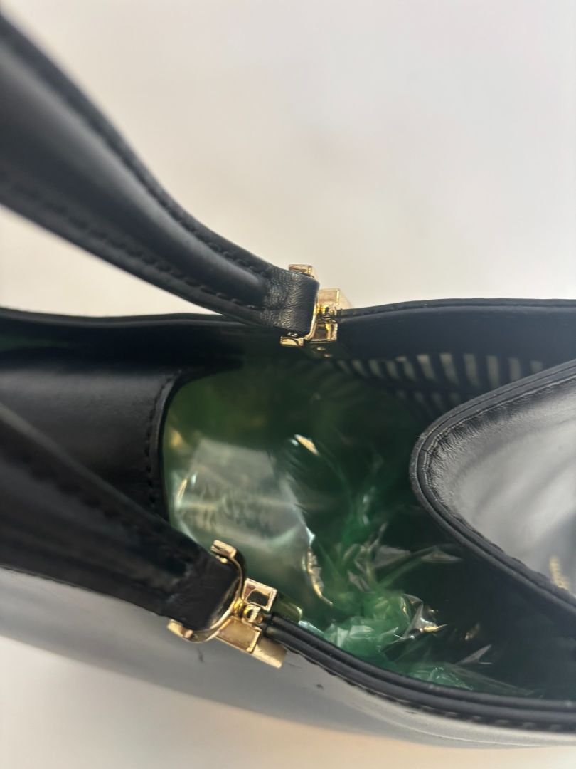 black Kate Spade mixed metal owl bag, Width: 11.5 in Height: 9.5 in Depth: 4.5 in Handle Drop: 5 in