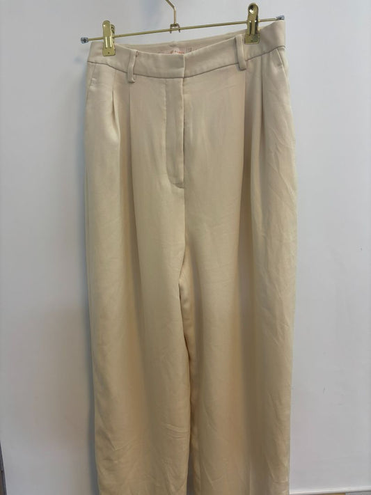 beige Tory Burch Wide‑Leg Trousers / Dress Pants, 4