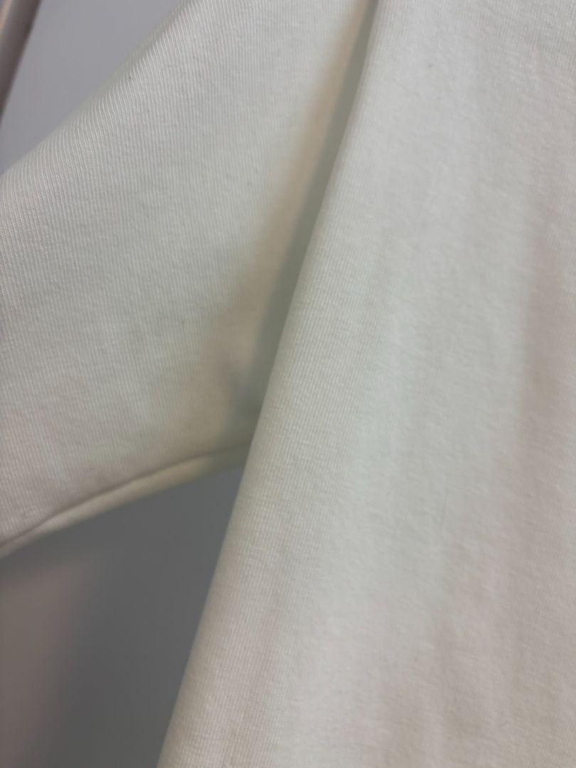 white ZARA turtle neck short sleeve top, M