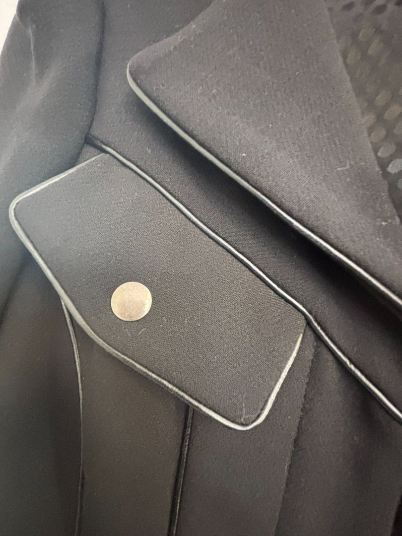 black Seventy two changes full zip moto blazer, 4