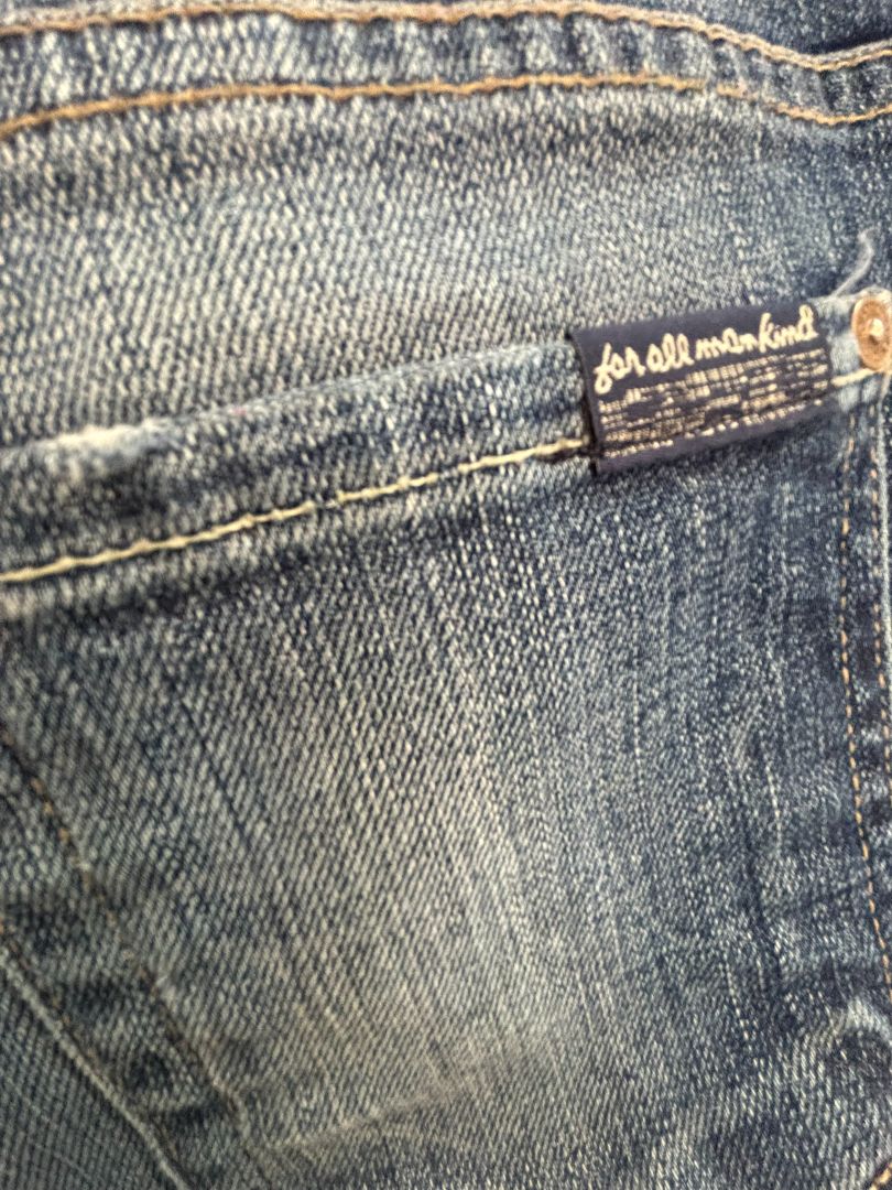 blue Seven for all mankind skinny straight ankle, 27