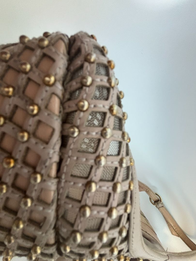 nude Valentino Garavani Rhinestone Sandals, 38.5 EU