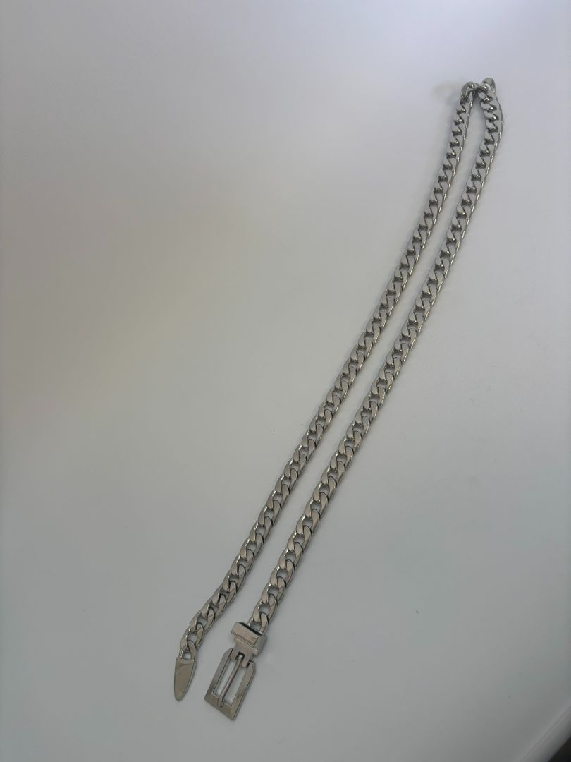 silver Aldo chain belt, 39 inches