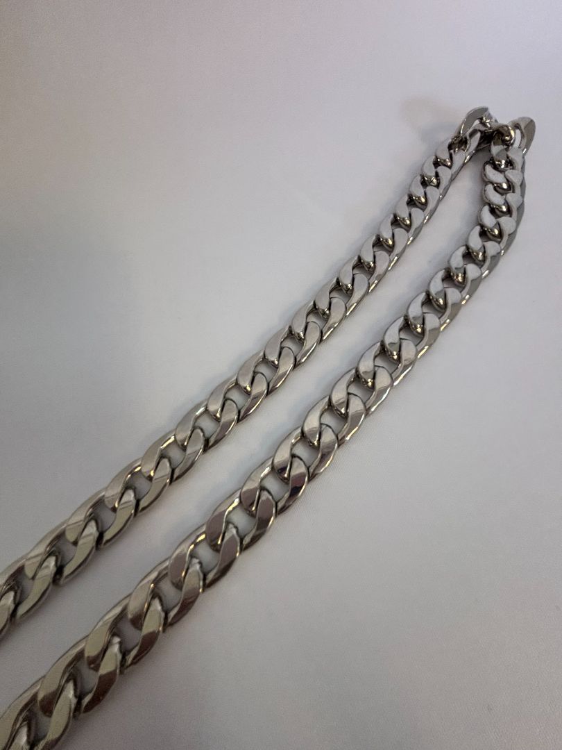 silver Aldo chain belt, 39 inches