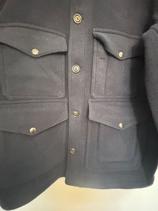 Navy J Crew button up jacket, M