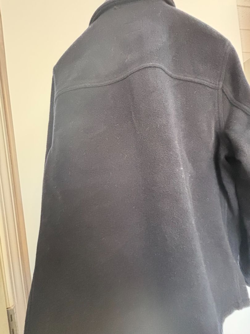 Navy J Crew button up jacket, M