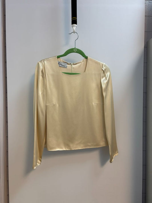 ivory Lourdes Chavez silk top, S