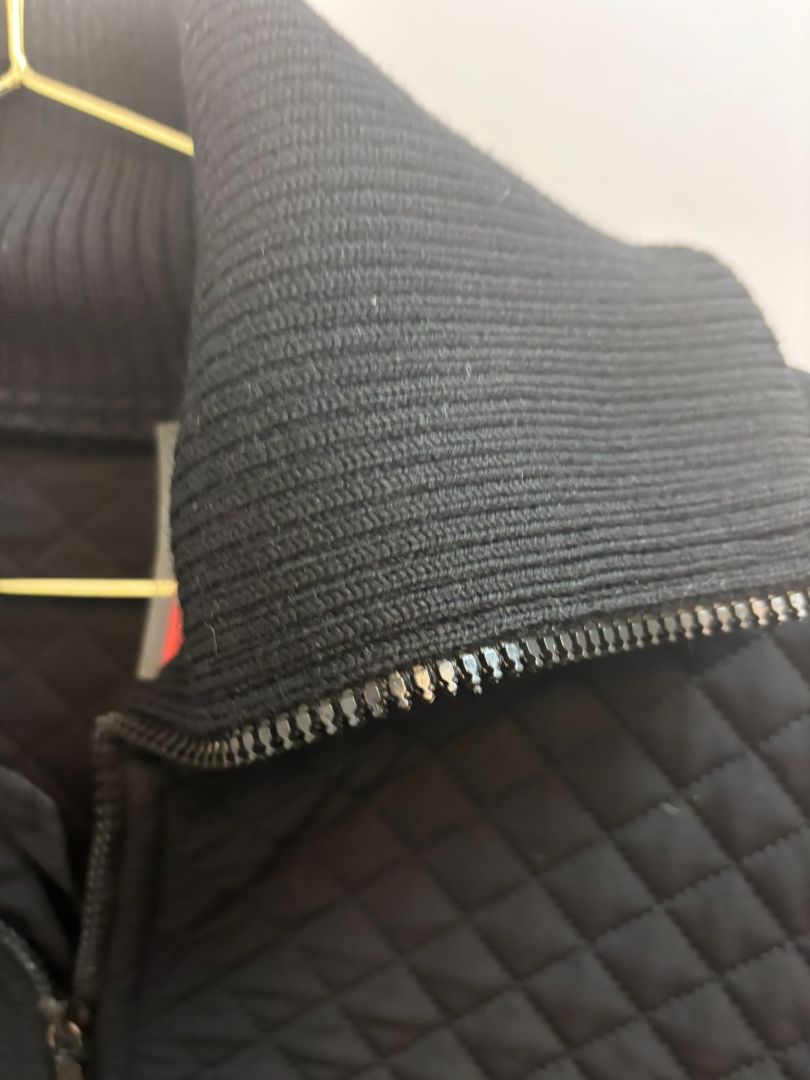 black PRADA zip up jacket, L