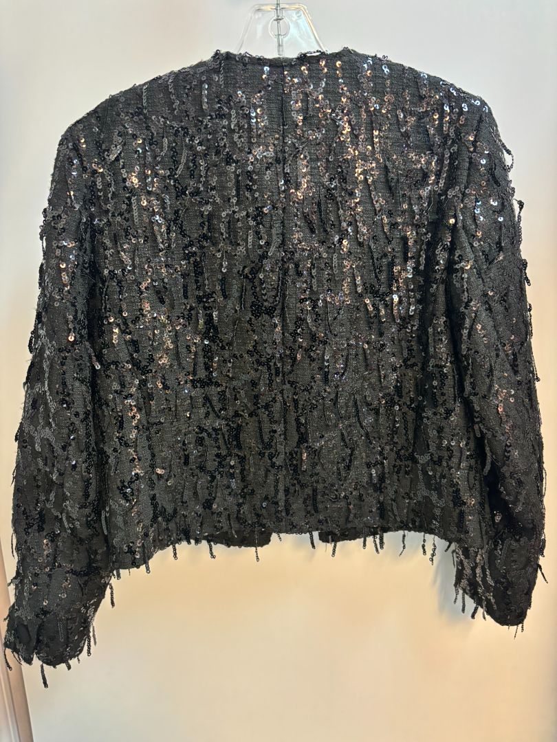 black Zara blazer, L