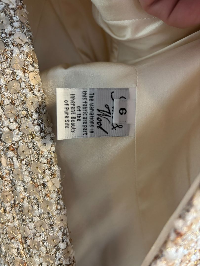 beige Lourdes Chavez suit, 6