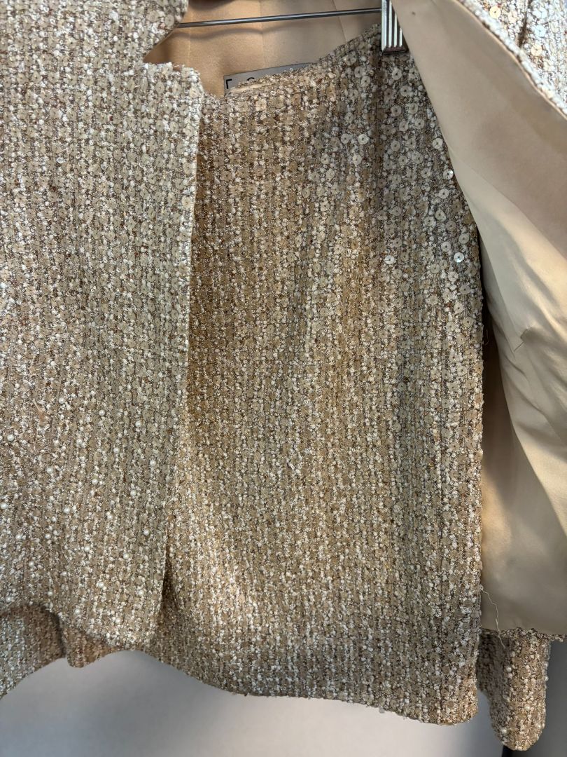 beige Lourdes Chavez suit, 6