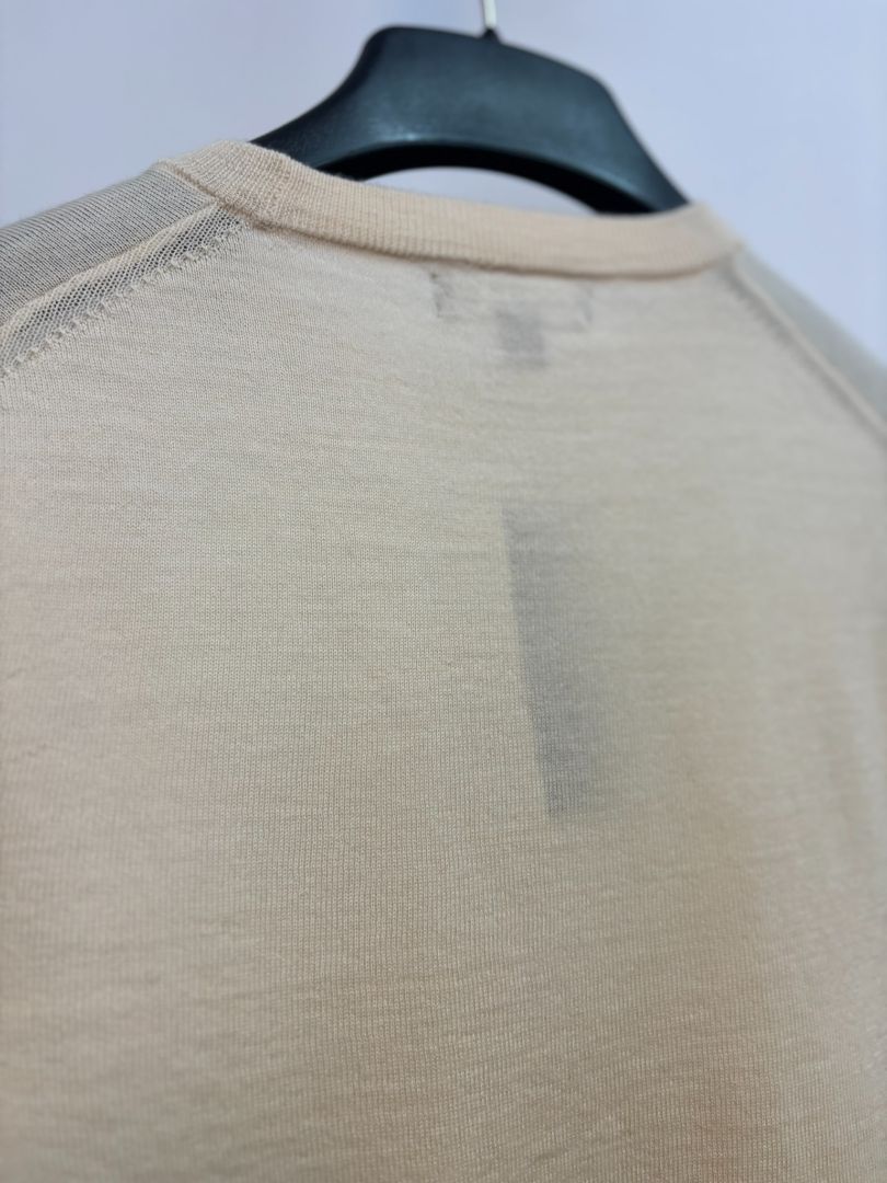 cream JCREW crew neck sweater, S