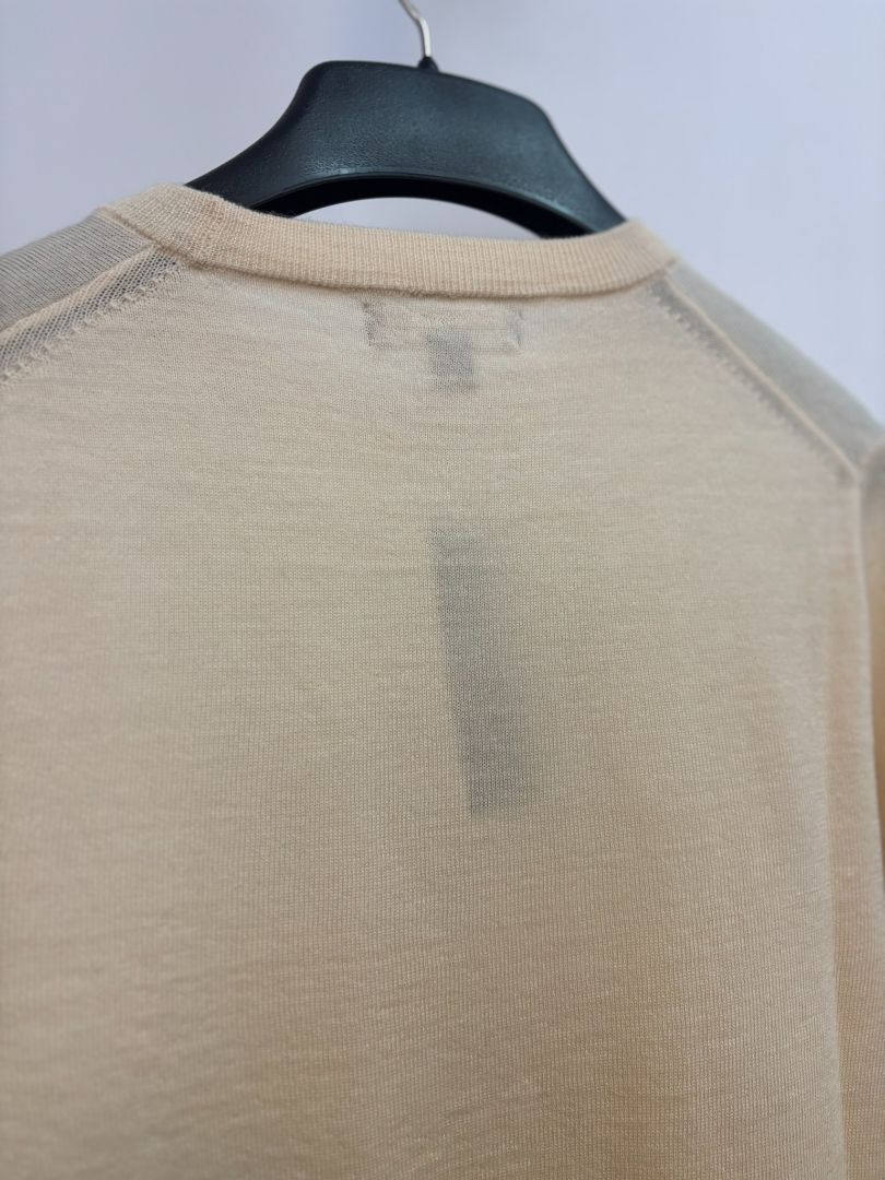 cream JCREW crew neck sweater, S