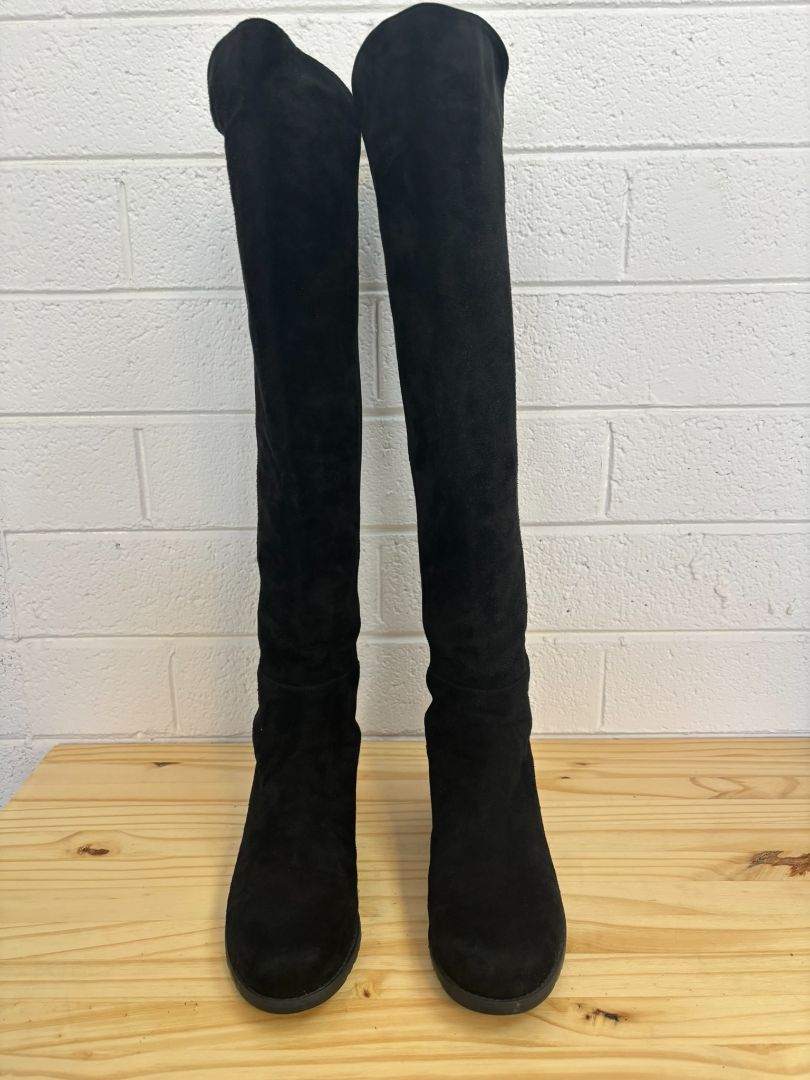 black Stuart Weitzman high top boots, 7