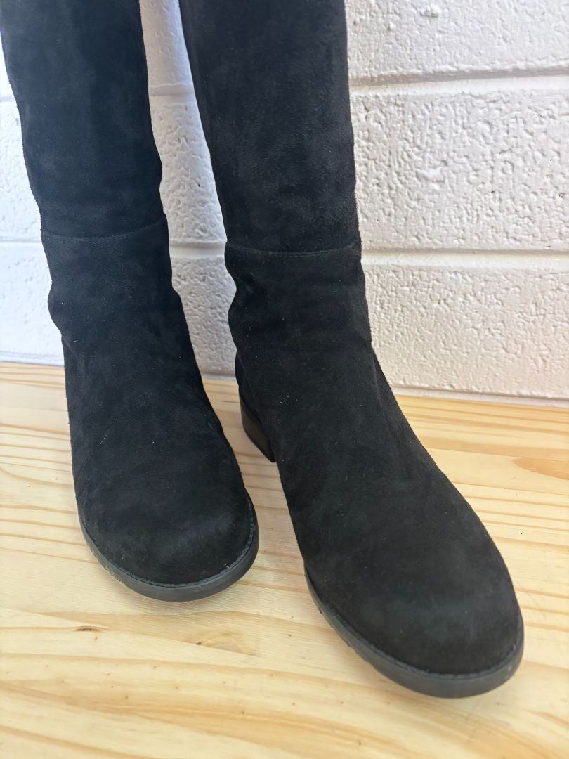 black Stuart Weitzman high top boots, 7