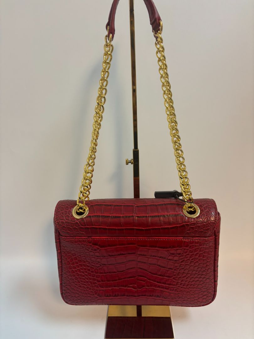 red Vivienne Westwood croc bag, 10x 3x 7