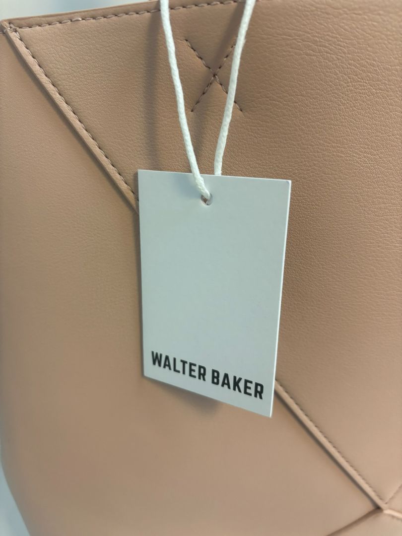 ballet pink Walter Baker Kate tote, 10 in drop handle x 13w x 13L