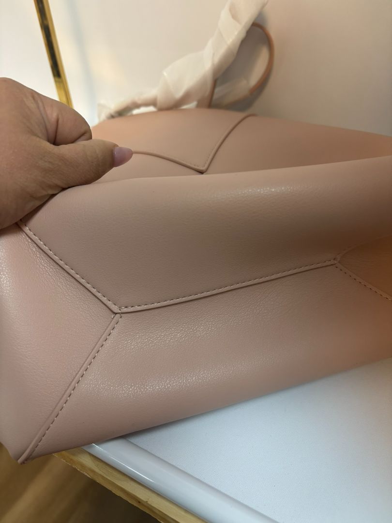 ballet pink Walter Baker Kate tote, 10 in drop handle x 13w x 13L