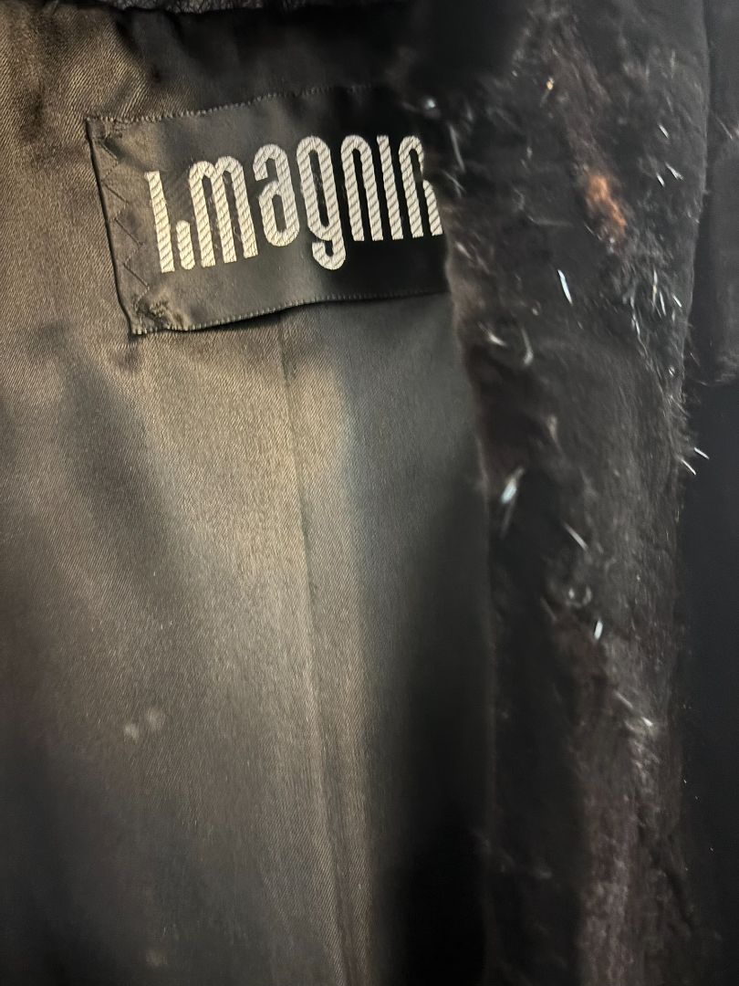 black I.Magnin mink vest, s/m