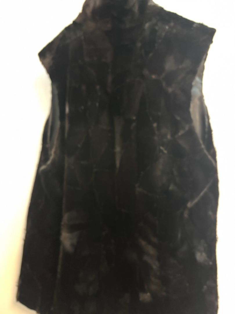 black I.Magnin mink vest, s/m