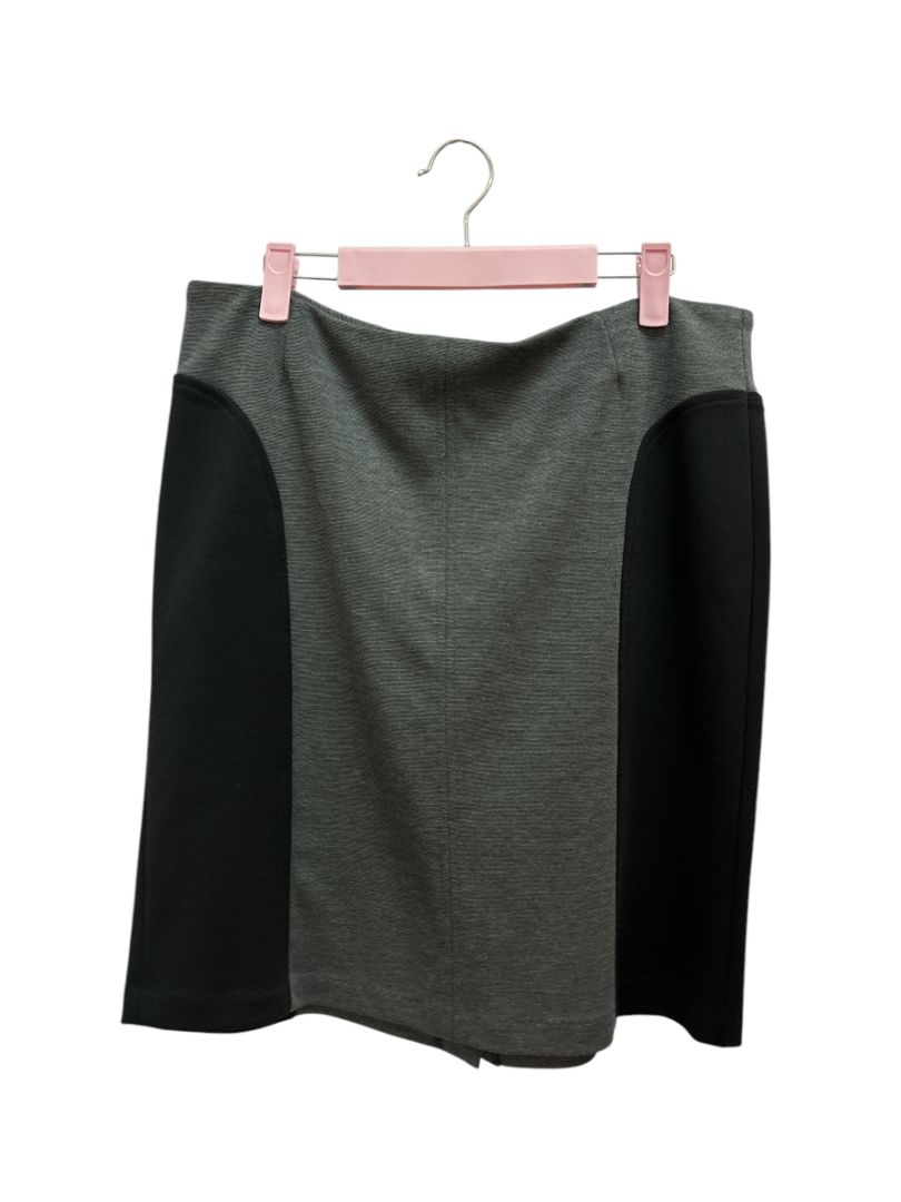 black & grey laundry by shelli segal A-line skirt, 12