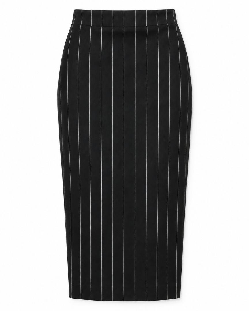 Express pinstripe long skirt