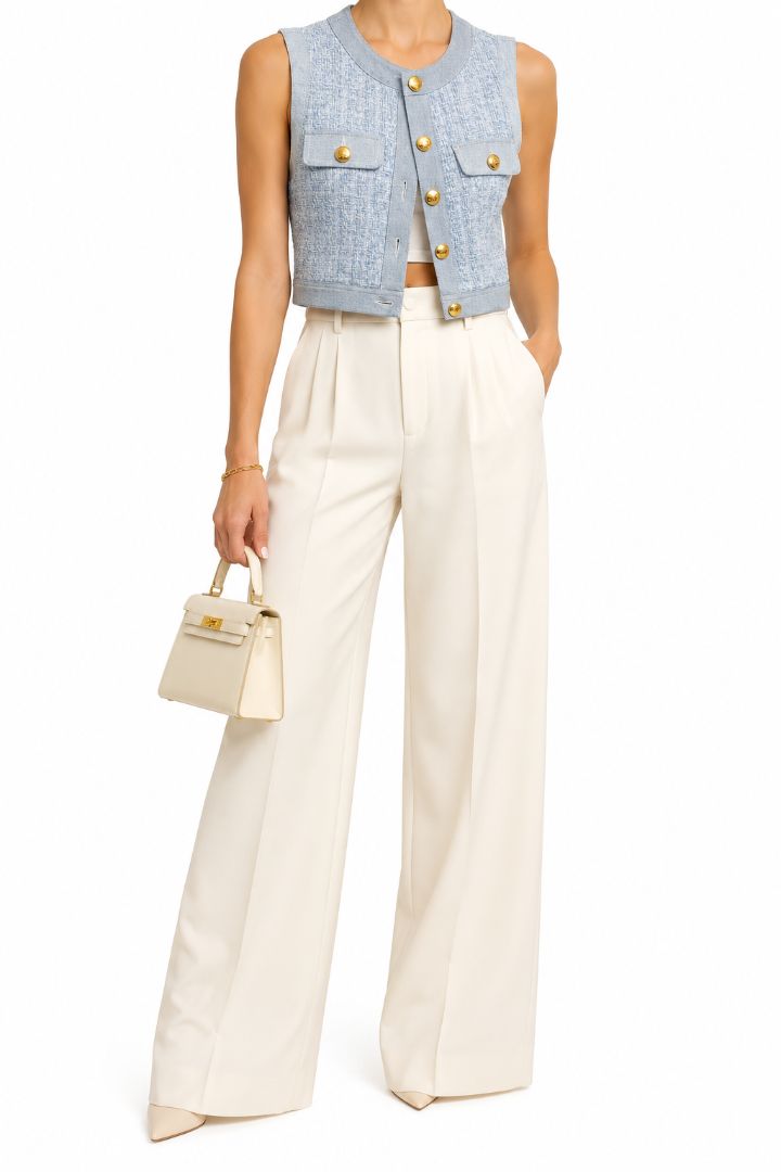 Sandro cropped vest