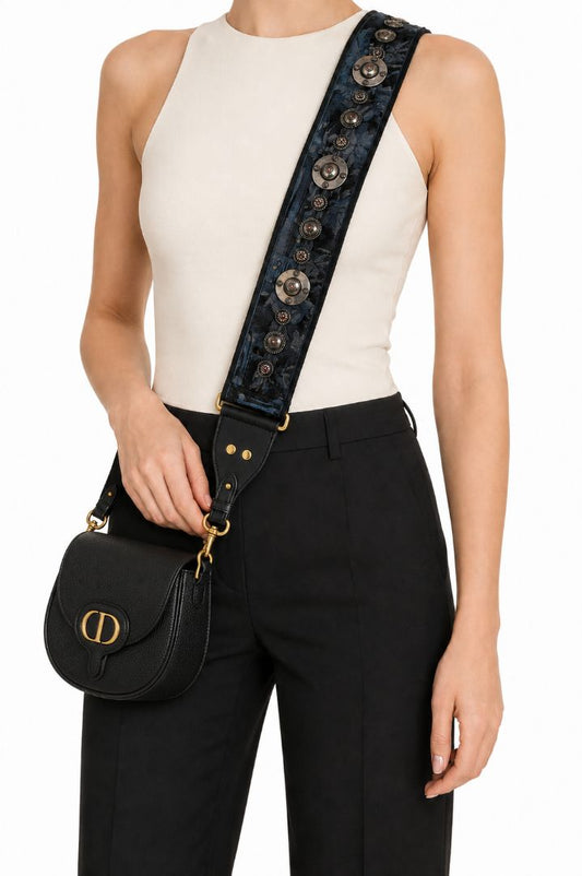 Christian Dior guitar bohemian shoulder strap