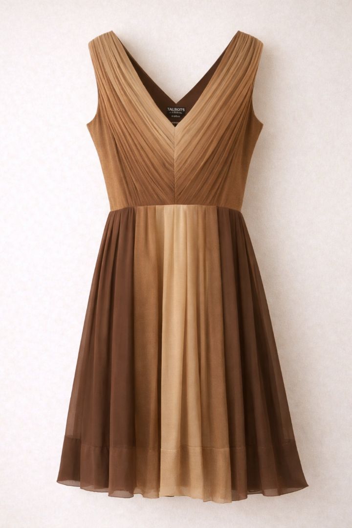 ombre brown Talbots ombre dress