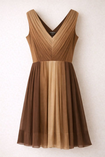 ombre brown Talbots ombre dress