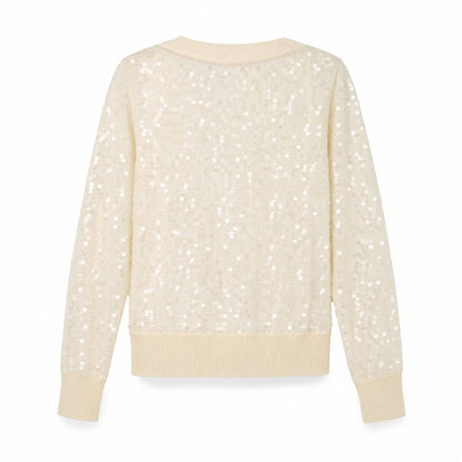 Milly sequin v neck sweater