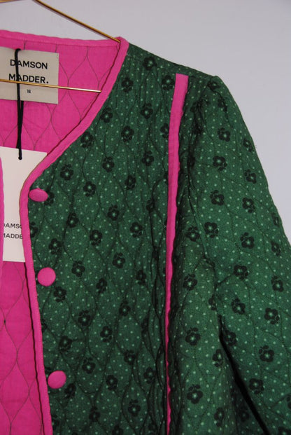 Damson Madder floral quilted cotton jacket