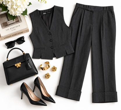 Zara vest suit