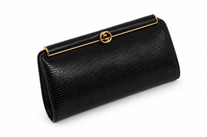 Gucci vintage lizard clutch