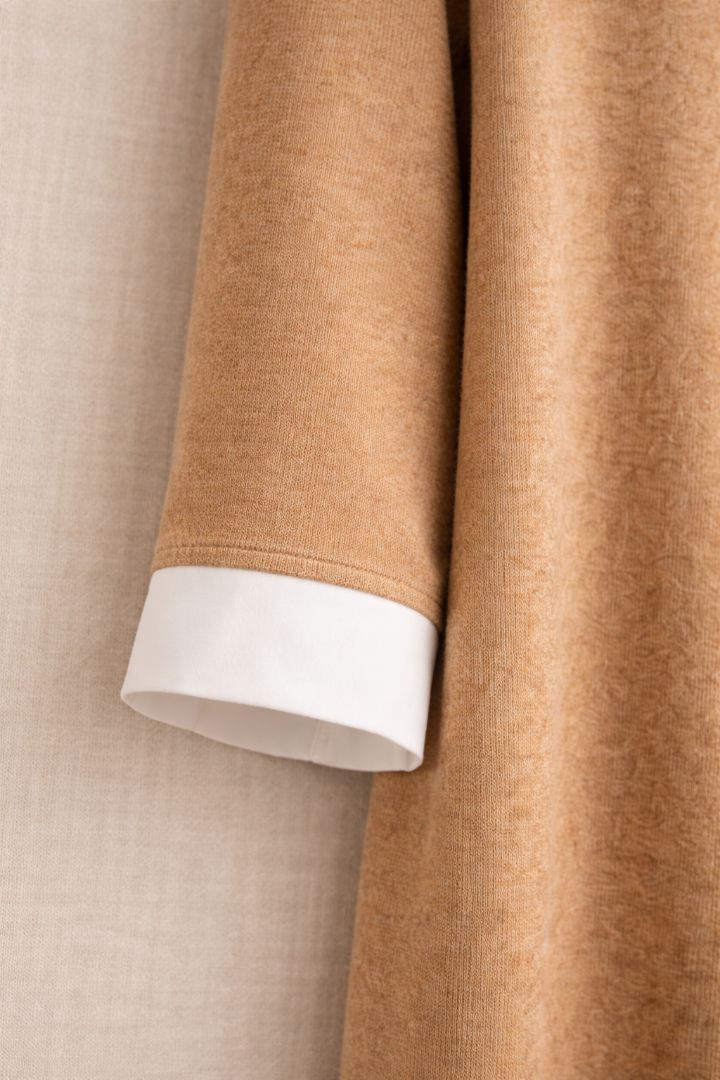 Tuckernuck Camel Peter Pan Collar Knit Dress M