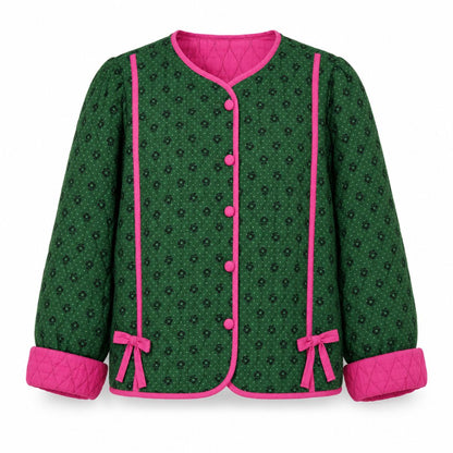Damson Madder floral quilted cotton jacket