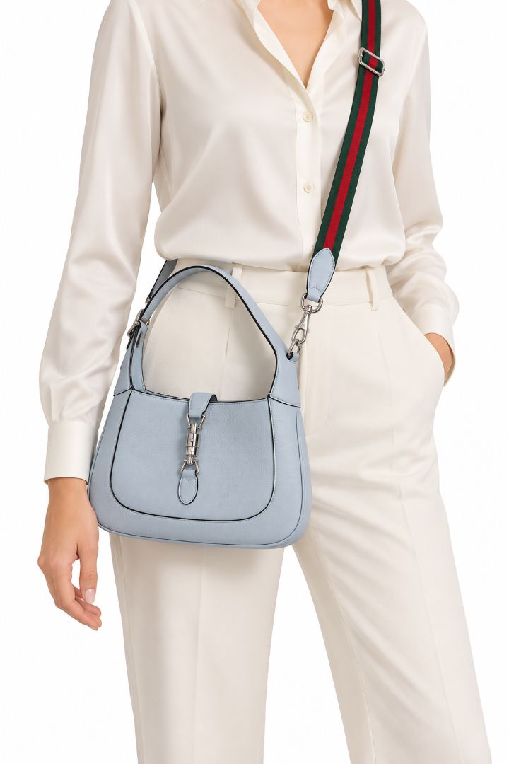 light blue Gucci 1961 Jackie complete set