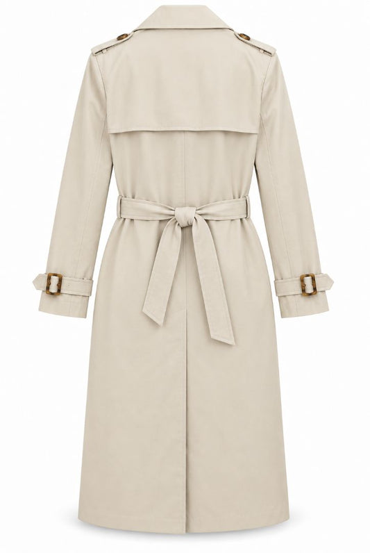 Attentif Paris Classic double breasted trench coat