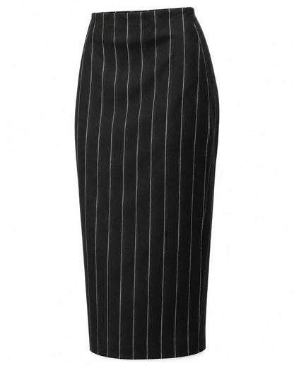 Express pinstripe long skirt