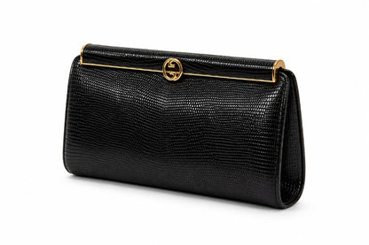 Gucci vintage lizard clutch