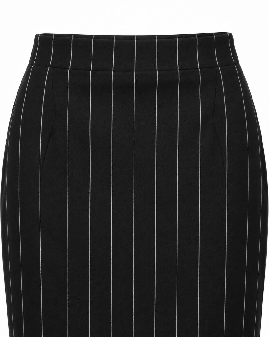 Express pinstripe long skirt